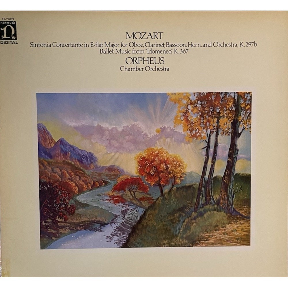 Mozart Orpheus Chamber Orchestra Sinfonia Concertante Idomeneo Nonesuch LP Vinyl